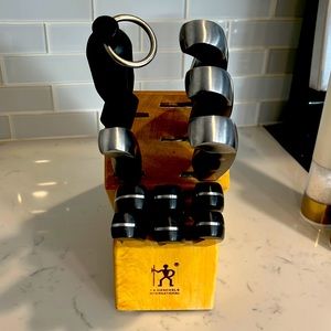 J. A. Henckels  butcher block knife set